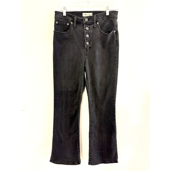Madewell Denim - Madewell Womens Denim Jeans Cali Demi-Boot Sz 29 Black Button Up